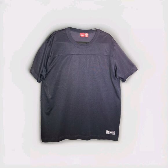 Mossimo 90s T Shirt Mens XL Crew Neck 22SRF Short Sleeve Navy Blue Vintage Heavy - Picture 1 of 9